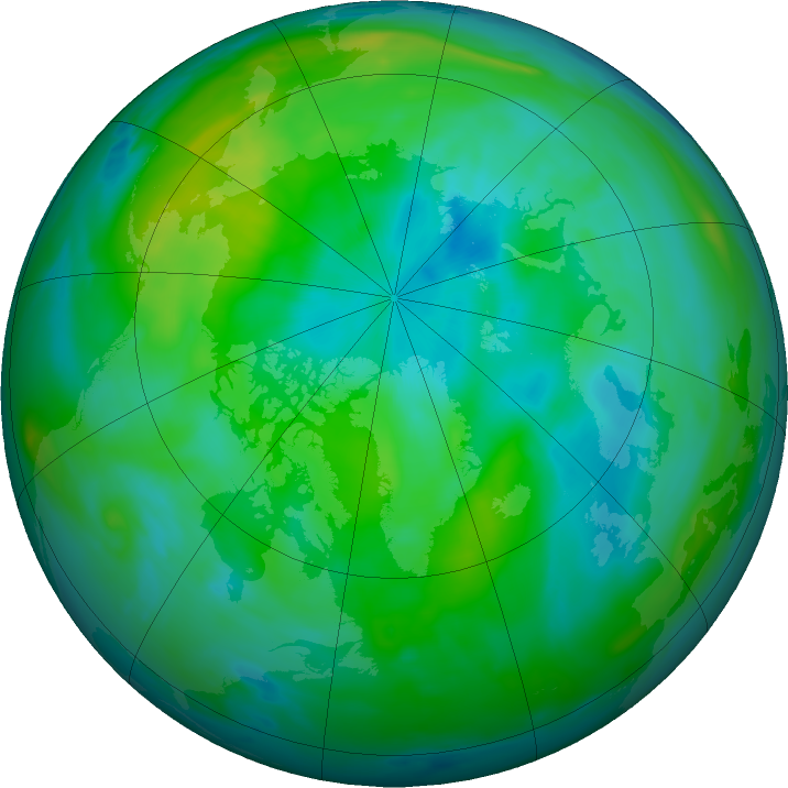 Arctic ozone map for 18 September 2024